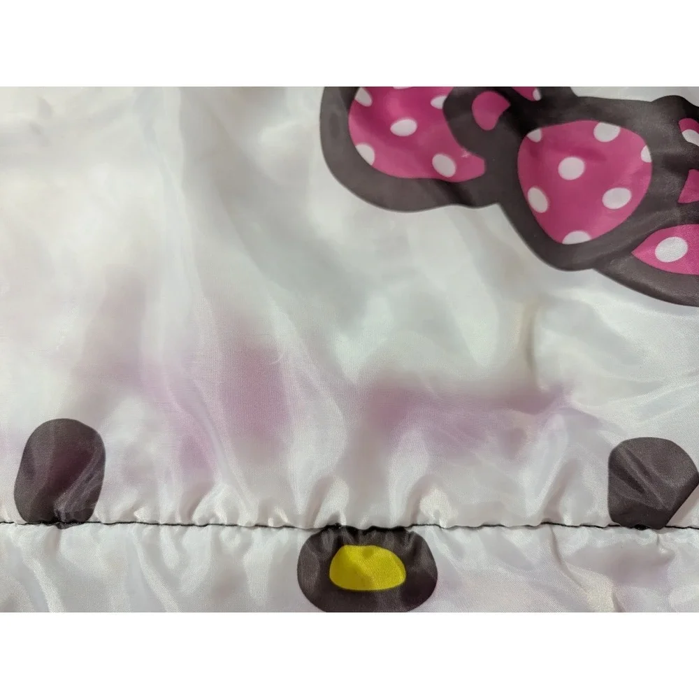 Hello Kitty Sanrio Sleeping Bag Hair Bows Pink Polka Dot Border 2014